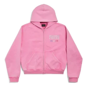 Paris Strass hettegensere med full glidelås, smal passform «Faded Pink» 811611TRVL49568