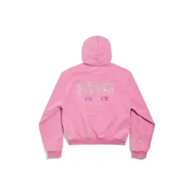 Paris Strass hettegensere med full glidelås, smal passform «Faded Pink» 811611TRVL49568