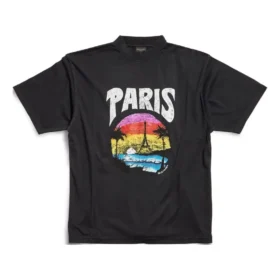 Paris Tropical T-skjorte, medium passform «Svart» 764235TPVL91569