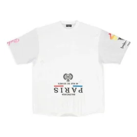 Paris Upside Down T-skjorte, oversized «White» 698811TMVC9900