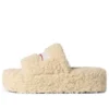 Platform Furry Slides «Beige» 762826W2DO19796