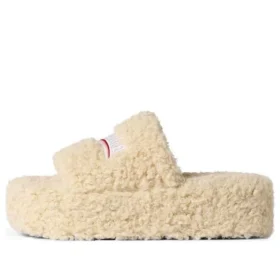 Platform Furry Slides «Beige» 762826W2DO19796