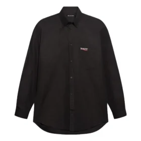 Political Campaign skjorte med lange ermer «Black» 621960TYB181000