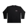 Political Campaign-T-skjorte med lange ermer, stor passform «Black» 681046TKVJ11070