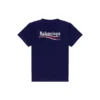 Political Campaign-T-skjorte, medium passform «Pacific Blue White» 620967TKVJ11195