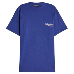 Politisk logo-T-skjorte i bomullsjersey BLGA-508203-TAV44-BL Politisk logo-T-skjorte i bomullsjersey BLGA-508203-TAV44-BL