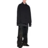 Polstret skjorte i stor passform «Svart» 719305TNW111700