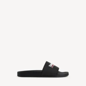 Pool-sandaler for menn i svart