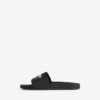 Pool-sandaler for menn i svart