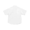 Poplin-skjorte med korte ermer «Hvit» 751920TNM609000