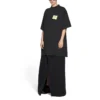 Post It T-skjorte, oversized «Washed Black» 739028TOVD41055