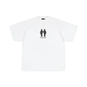 Pride 22 Oversized bomulls-T-skjorte «White Black» 694576TMVO20904