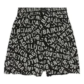 Pyjamas-shorts med logostriper «Black» 719975TML211269