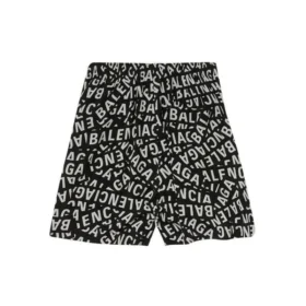 Pyjamas-shorts med logostriper «Black» 719975TML211269