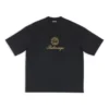 Qixi Crest T-skjorte, medium passform «Black» 612966TMVL41075
