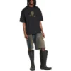 Qixi Crest T-skjorte, medium passform «Black» 612966TMVL41075
