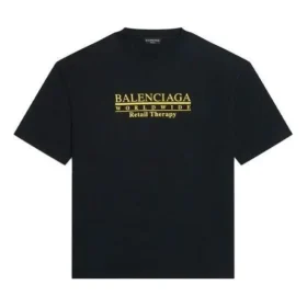 Retail Therapy T-skjorte, medium passform «Black Yellow» 612966TLVB11361