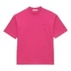 Retro-logo, kort ermet, unisex, rosa 556104TBV435630