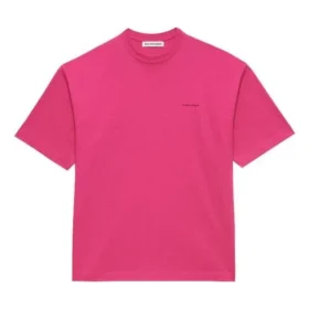 Retro-logo, kort ermet, unisex, rosa 556104TBV435630