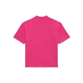 Retro-logo, kort ermet, unisex, rosa 556104TBV435630