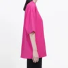Retro-logo, kort ermet, unisex, rosa 556104TBV435630
