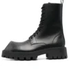 Rhino 25 mm snørestøvler «Black Smooth Calfskin» 712638WBB501000