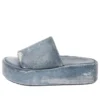 Rise-sandaler «Denim Print Leather» 656960WBMA14000