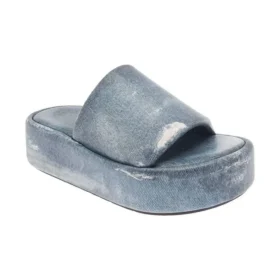 Rise-sandaler «Denim Print Leather» 656960WBMA14000