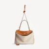 Rodeo-håndveske for kvinner, medium, i beige/tan cowboy