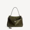 Rodeo-håndveske for kvinner, medium, i khaki