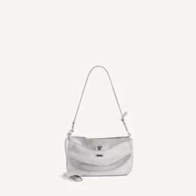 Rodeo-slingpochette for kvinner med rhinestones i røykgrå