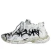 Runner Graffiti-Sneakers «Black and White Mesh and Nylon» 677403W3RBQ9010