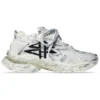 Runner Graffiti-Sneakers «Black and White Mesh and Nylon» 677403W3RBQ9010