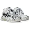 Runner Graffiti-Sneakers «Black and White Mesh and Nylon» 677403W3RBQ9010