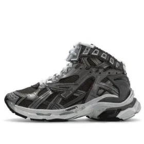 Runner High Top-Sneakers «Grå nylon med suede-lignende stoff» 695764W3RH31891