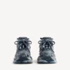 Runner-sneaker for menn i grå/marineblå/lyseblå