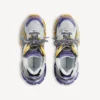 Runner-sneaker for menn i lilla/oransje/grå