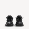 Runner-sneaker for menn med LED-lys i svart