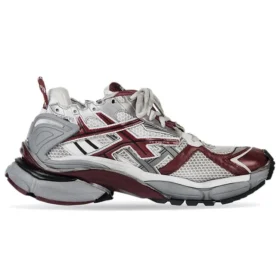 Runner Sneakers «Burgundy Grey White Mesh and Nylon» 677403W3RB39069
