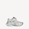 Runner-sneakers for kvinner i blått/gult/hvitt