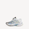 Runner-sneakers for kvinner i blått/gult/hvitt