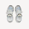 Runner-sneakers for kvinner i blått/gult/hvitt