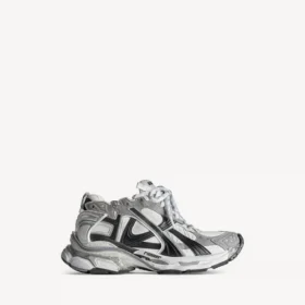 Løpesneakers for menn i grå/hvit/svart