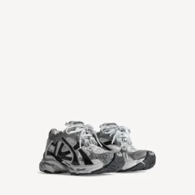Løpesneakers for menn i grå/hvit/svart