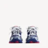 Runner-sneakers for menn i marineblå/rød/grå