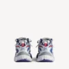 Runner-sneakers for menn i marineblå/rød/grå