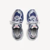 Runner-sneakers for menn i marineblå/rød/grå