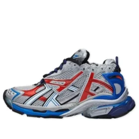 Runner Sneakers «Grå Blå Rød Mesh og Nylon» 677403W3RB61264