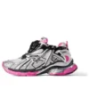 Runner Sneakers «Silver White Pink Mesh and Nylon» 677402W3RBW9155