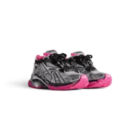 Runner Sneakers «Silver White Pink Mesh and Nylon» 677402W3RBW9155